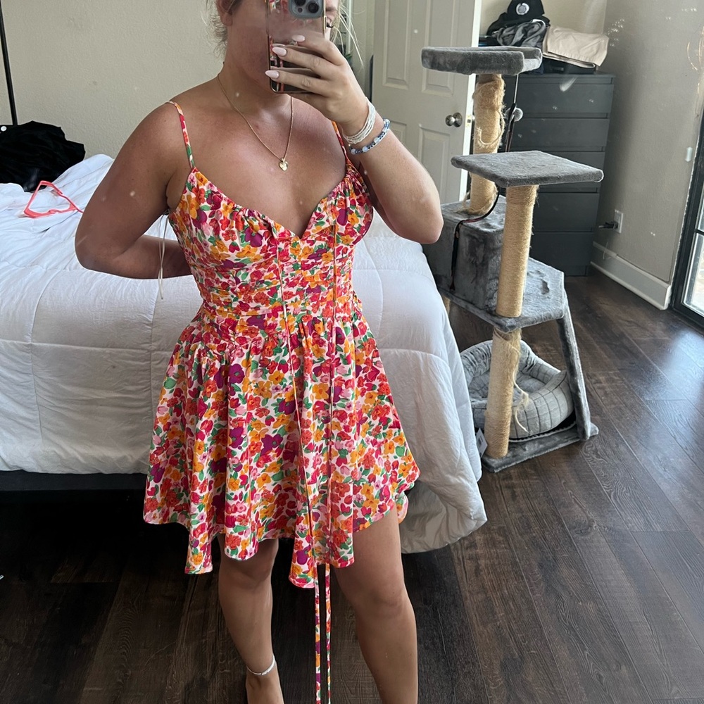 Princess Polly Barrett Mini Dress - Multi/Floral